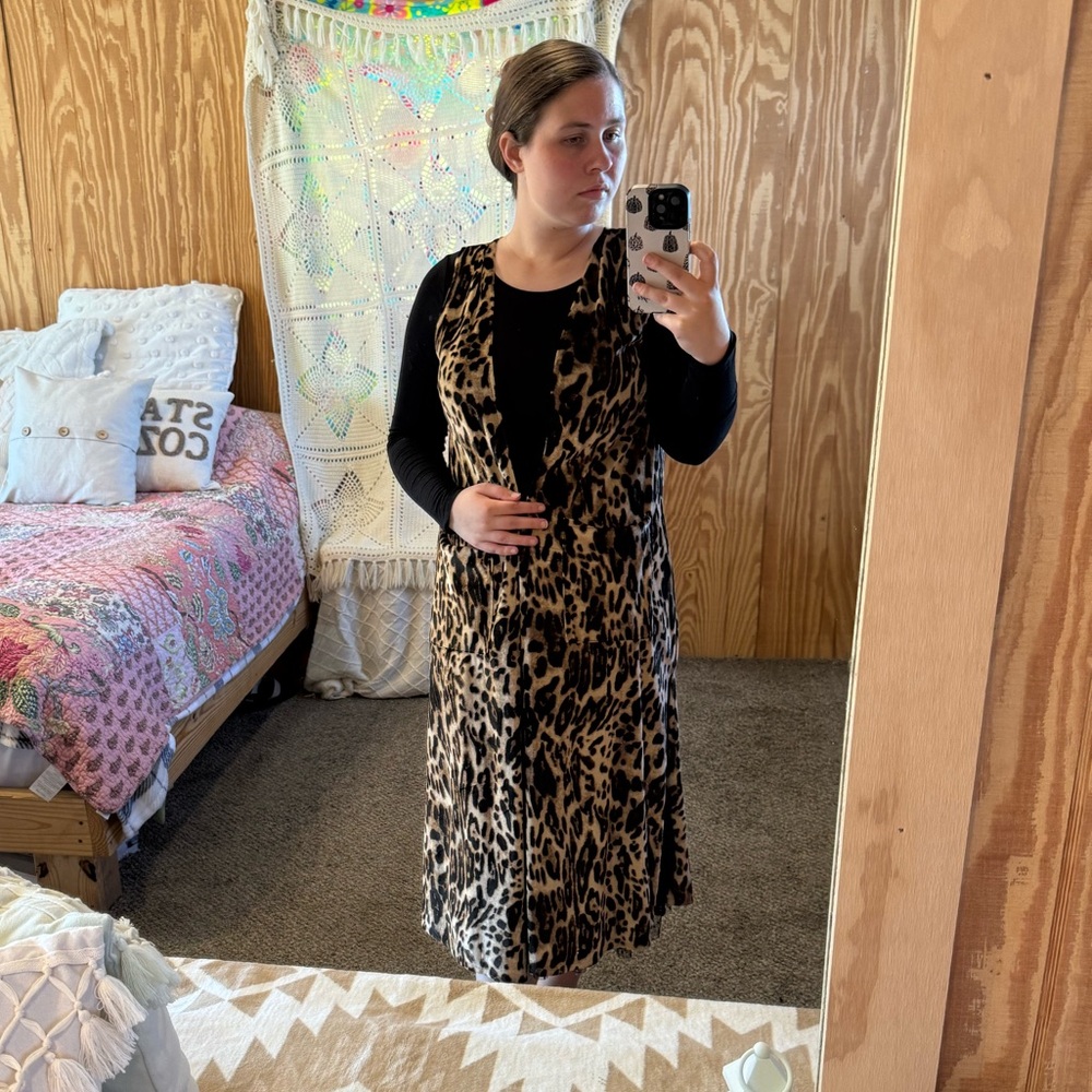 Leopard Velvet Kimono